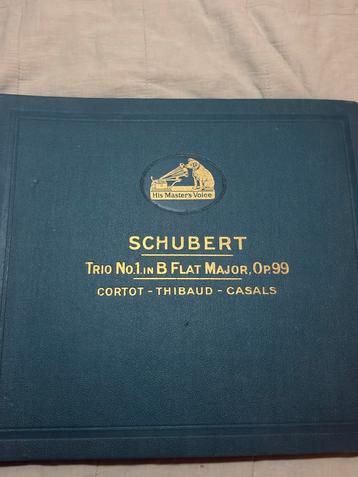 Schubert Trio No.1, Op. 99 - Cortot, Thibaud, Casals beschikbaar voor biedingen