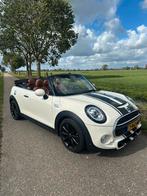 Mini Cabrio Cooper S 2018, Full options, Auto's, Mini, 4 stoelen, Wit, Bruin, Particulier