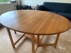 Massief licht eiken ovale eettafel, Huis en Inrichting, Tafels | Eettafels, Ophalen, Gebruikt, 100 tot 150 cm, Eikenhout