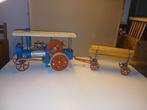 wilesco stoomtractor D40 & houtwagen A42, Verzamelen, Complete verzamelingen en Collecties, Ophalen of Verzenden