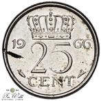 Nederland 25 Cent 1966 misslag., Ophalen of Verzenden, Koningin Juliana, 25 cent, Losse munt