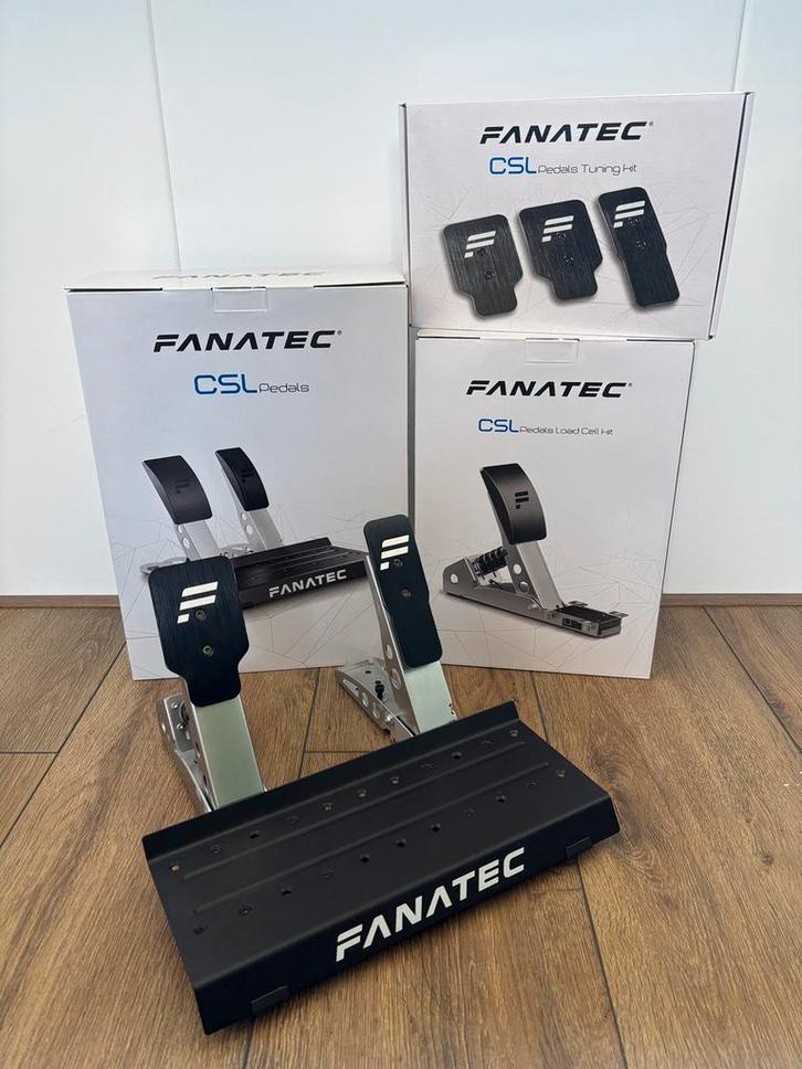 Fanatec CSL Pedal set + Tuning Kit en Loadcell, Spelcomputers en Games, Games | Overige, Zo goed als nieuw, Racen en Vliegen, 1 speler