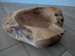 Grote houten zware schaal, Ophalen of Verzenden, Zo goed als nieuw, Rond, Hout