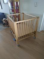 houten babybox in goede staat, Kinderen en Baby's, Boxen, Ophalen, Gebruikt, Rechthoekig, In hoogte verstelbaar