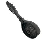 Vintage tinnen LEPEL Jan Steen, 'De tandmeester' 19 cm., Ophalen of Verzenden