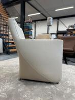 Nieuwstaat Leolux Dolcinea fauteuil off white design stoel, Huis en Inrichting, Fauteuils, Ophalen of Verzenden