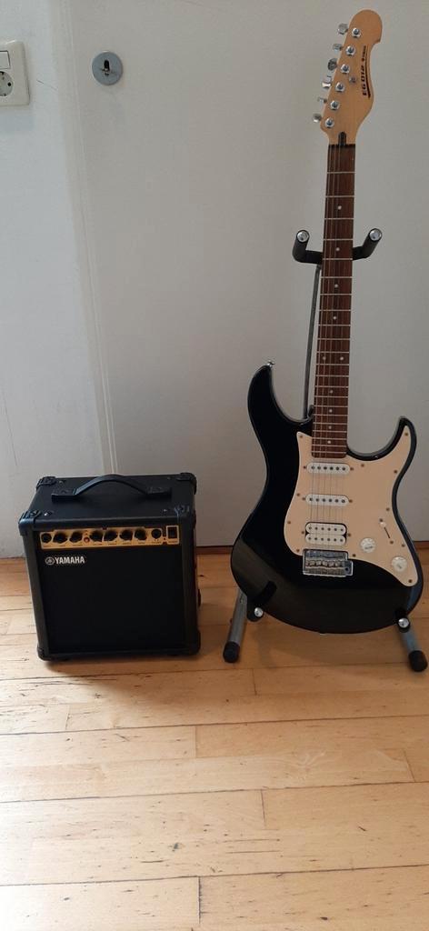 Yamaha Elektrische Gitaar Beginnersset, Muziek en Instrumenten, Snaarinstrumenten | Gitaren | Elektrisch, Zo goed als nieuw, Solid body