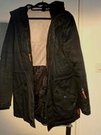 Zwarte REVILATION winterjas met capuchon - Maat S, Kleding | Heren, Jassen | Winter, Zwart, Ophalen of Verzenden, Zo goed als nieuw