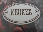 Een DoDo ovaal metalen naambordje "KEUKEN', Ophalen of Verzenden, Zo goed als nieuw