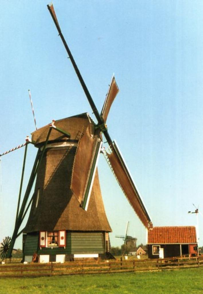 (NH478) Ansichtkaart Uitgeest molen De Kat / De Zien, Verzamelen, Ansichtkaarten | Nederland, Ongelopen, Noord-Holland, 1980 tot heden
