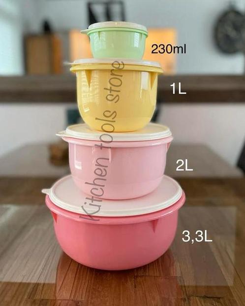 Tupperware set beslagkommen mixkom deegkom schudkom mengkom, Huis en Inrichting, Keuken | Tupperware, Nieuw, Bak of Kom, Ophalen of Verzenden