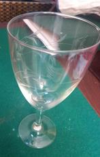 Vintage wijnglazen met opdruk op glas, Verzamelen, Glas en Borrelglaasjes, Ophalen, Gebruikt, Overige typen