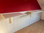 Opklapbare wandtafel, Ophalen, Kunststof, 100 tot 150 cm, Zo goed als nieuw