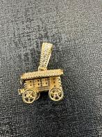 14k Gouden Woonwagen hanger, Overige merken, Ophalen of Verzenden, Zo goed als nieuw, 1 bedel