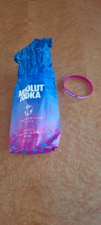 Absolut Vodka Tomorrowland verpakking/hoes met elastiek., Ophalen of Verzenden, Zo goed als nieuw