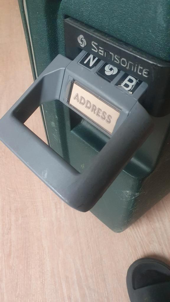 Samsonite grote Koffer groen, type Oyster, Sieraden, Tassen en Uiterlijk, Koffers, Gebruikt, Hard kunststof, 60 tot 70 cm, 45 tot 55 cm