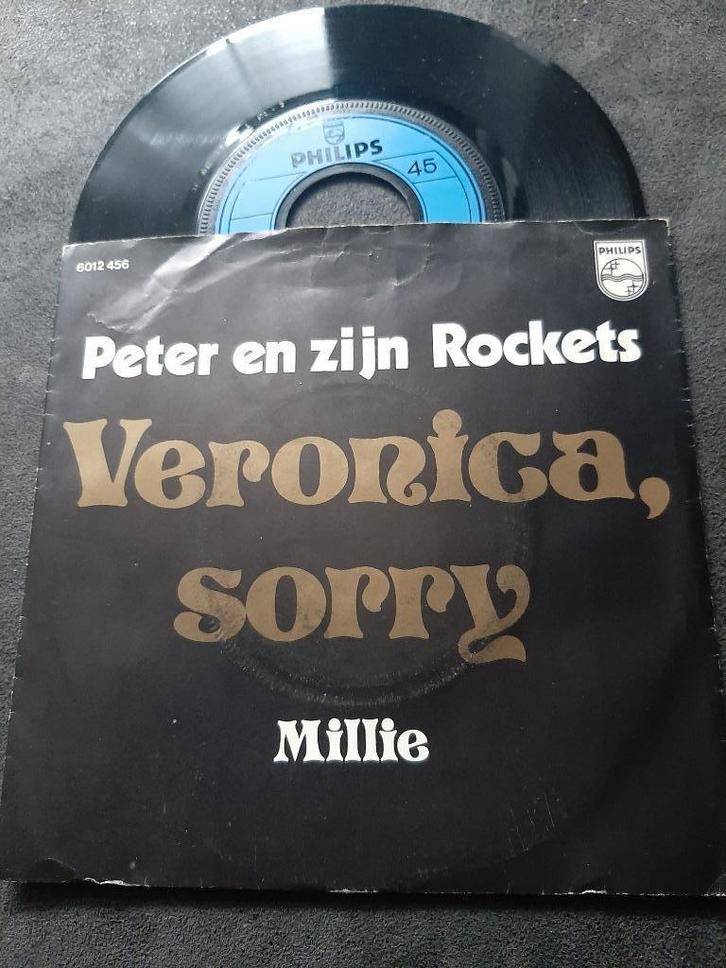 PETER en zijn rockets - veronica sorry, Cd's en Dvd's, Vinyl Singles, Gebruikt, Single, Nederlandstalig, 7 inch, Ophalen of Verzenden