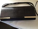 Elegante zwarte avondtas, Ophalen of Verzenden, Zo goed als nieuw, Bruin, Avondtasje