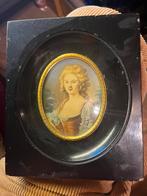 Antiek miniatuur hand geschilderd, Antiek en Kunst, Kunst | Schilderijen | Klassiek, Ophalen of Verzenden