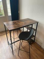 Vintage bartafel/keukentafel INCLUSIEF 2 stoelen, Huis en Inrichting, Ophalen, Zo goed als nieuw, Inclusief barstoelen