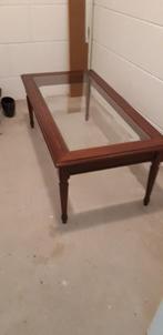 Te koop mooie salontafel in kersenhout, Huis en Inrichting, Tafels | Salontafels, 50 tot 100 cm, Minder dan 50 cm, 100 tot 150 cm