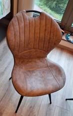6 stuks zgan eetkamerstoelen (taupe), Huis en Inrichting, Stoelen, Ophalen, Overige kleuren, Zo goed als nieuw, Stof
