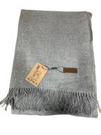Alpaca Sjaal Nieuw! Grijs 180x70cm, 5405as, Maat 46/48 (XL) of groter, Nieuw, Ophalen of Verzenden