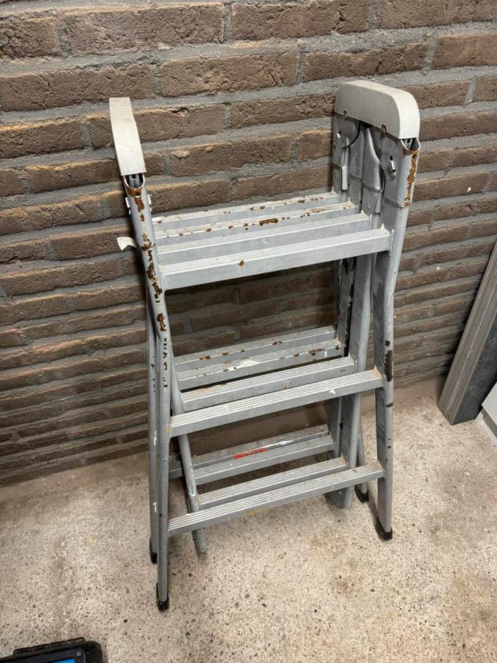Multifuntionele Combinatie ladder scharniertrap Brennenstuhl, Doe-het-zelf en Verbouw, Ladders en Trappen, Gebruikt, Ladder, 4 meter of meer