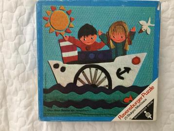 Ravensburger houten kleuterpuzzel kinderen boot, Otto Maier beschikbaar voor biedingen