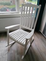 Schommelstoel hout, wit, Kinderen en Baby's, Kinderkamer | Tafels en Stoelen, Gebruikt, Ophalen, Stoel(en)