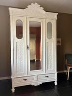 Massief eiken kleding linnen meidenkast leg lade hang vintag, Huis en Inrichting, Ophalen, Massief eiken meidenkast kleding linnen leg