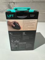 Logitech Lift Verticale Ergonomische Muis Linkshandig Zwart, Computers en Software, Muizen, Linkshandig, Ophalen of Verzenden