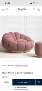 Eichholtz Draaistoel Mello swivel chair roze/pink, Huis en Inrichting, Ophalen of Verzenden, Zo goed als nieuw