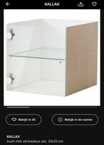 Kallax inzet glas, Huis en Inrichting, Kasten | Kledingkasten, Ophalen, Minder dan 50 cm, Minder dan 100 cm, 25 tot 50 cm