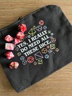 Dobbelstenen Set met Opbergzakje, Een of twee spelers, Verzenden, Nieuw