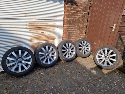 Originele Ford velgen 17 inch met zomerbanden, Auto-onderdelen, Banden en Velgen, Velg(en), Zomerbanden, 17 inch, 205 mm, Personenwagen