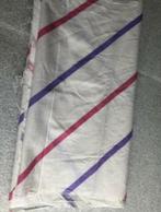 Lapje katoen x 3 stuks - gebroken wit met strepen, Hobby en Vrije tijd, Stoffen en Lappen, Ophalen of Verzenden, Zo goed als nieuw