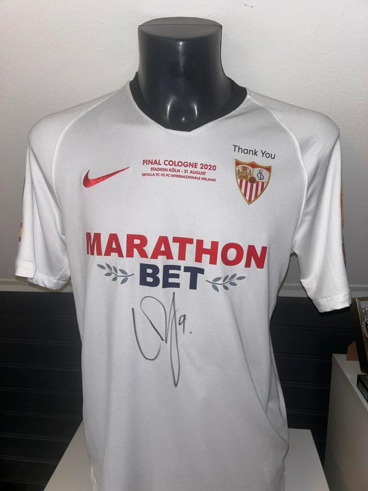 Match prepared shirt | Luuk de Jong | Sevilla FC, Kleding | Heren, T-shirts, Zo goed als nieuw, Ophalen of Verzenden