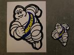 Stickers /sticker Michelin Bibendum blauwe banner, Verzamelen, Ophalen of Verzenden, Zo goed als nieuw