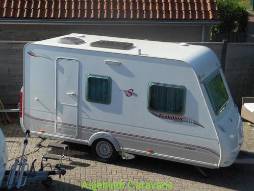 Sterckeman Evolution Comfort 420 CP Mover Voortent, Caravans en Kamperen, Caravans, Particulier, tot en met 4, 750 - 1000 kg, Treinzit