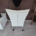 4 Leren Eetkamerstoelen op Wieltjes, Huis en Inrichting, Ophalen