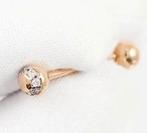 14k gouden tongpiercing met diamanten geelgoud 585, Sieraden, Tassen en Uiterlijk, Piercings, Ophalen of Verzenden, Nieuw, Goud