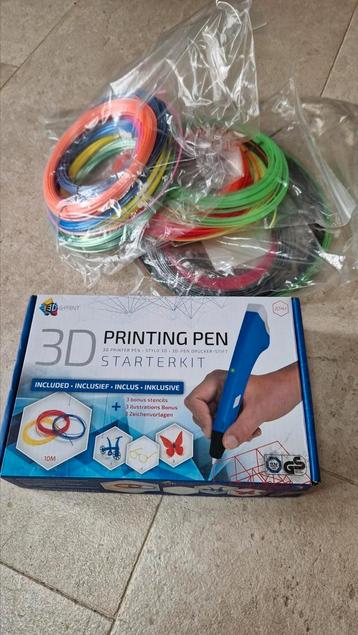 3D printing pen inclusief verschillende kleuren draad beschikbaar voor biedingen