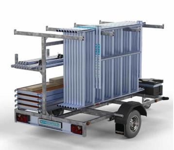 Rolsteigeraanhanger & Euroscaffold rolsteiger 135 x250 x 8.2 beschikbaar voor biedingen