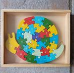 Houten slak puzzel, 2 tot 4 jaar, 10 tot 50 stukjes, Ophalen of Verzenden, Zo goed als nieuw