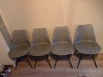 4 eetkamerstoelen grijs, Huis en Inrichting, Stoelen, Ophalen, Zo goed als nieuw, Grijs