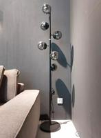 Showroom uitverkoop - Richmond Vloerlamp Zola smoked (Black), Ophalen, 100 tot 150 cm, Nieuw, Glas