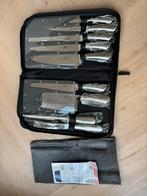Messenset in handige draagtas, Ophalen, Nieuw, Rvs of Chroom, Bestekset