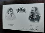 LUXEMBURG  GROOTHERYOG EN GROOTHERTOGIN  1908, Ophalen of Verzenden, Gebruikt, Buitenland, Kaart, Foto of Prent