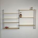 Vintage wandrek Nisse Strinning met 7 crème schappen, Ophalen of Verzenden, Gebruikt